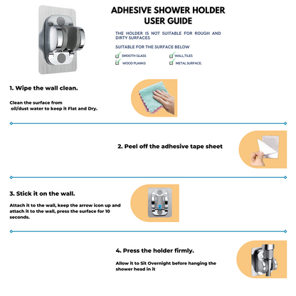 High Pressure Shower Head Starter Kit